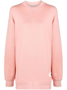 Acne Studios толстовка с круглым вырезом и нашивкой-логотипом