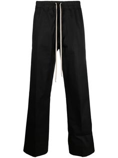 Rick Owens прямые брюки с кулиской