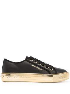 Salvatore Ferragamo кеды с логотипом