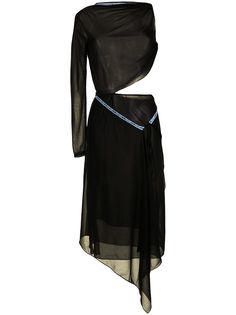 Supriya Lele платье миди асимметричного кроя с вырезом