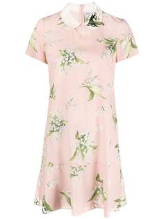 RED Valentino платье-рубашка с цветочным принтом