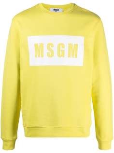 MSGM толстовка с круглым вырезом и логотипом