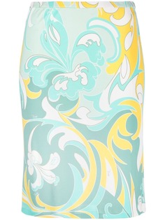 Emilio Pucci юбка миди с принтом Tropicana