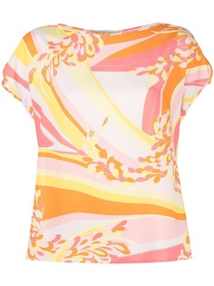 Emilio Pucci блузка с вырезом-лодочкой и принтом Lilly