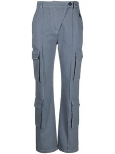 Kenzo брюки карго в полоску