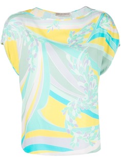 Emilio Pucci блузка с вырезом-лодочкой и принтом Lilly
