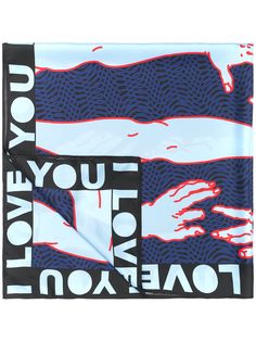 AZ FACTORY платок с принтом I Love You
