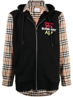 Burberry куртка в клетку Vintage Check с капюшоном