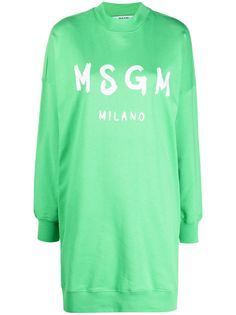 MSGM платье-толстовка с логотипом