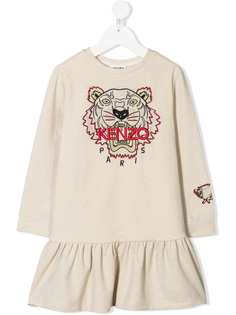 Kenzo Kids платье с вышивкой Tiger