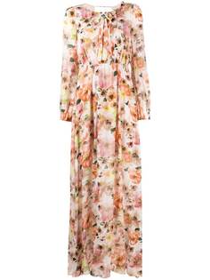 Patrizia Pepe платье с цветочным принтом и открытой спиной