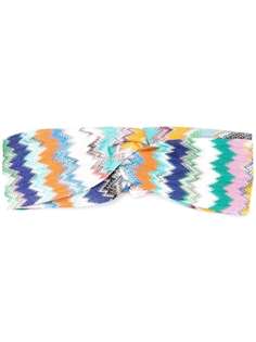 Missoni Mare повязка на голову с узором зигзаг