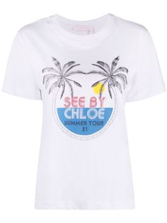See by Chloé футболка с графичным принтом