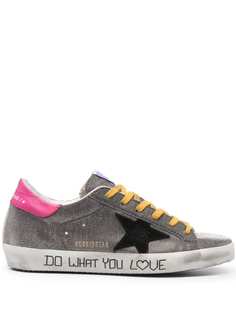 Golden Goose кеды Superstar с надписью