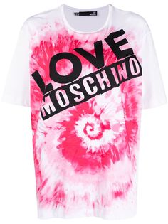 Love Moschino футболка с принтом тай-дай