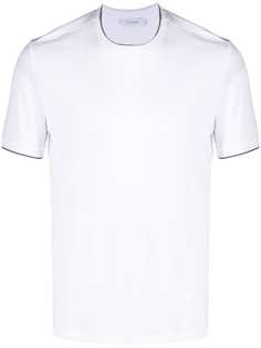 Cruciani футболка с контрастной отделкой