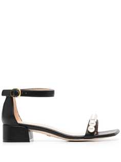 Stuart Weitzman босоножки с жемчугом