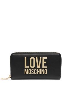 Love Moschino кошелек из зернистой искусственной кожи с логотипом