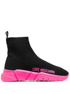 Love Moschino кроссовки-носки с логотипом