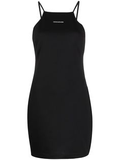 Calvin Klein Jeans платье с логотипом и вырезом халтер