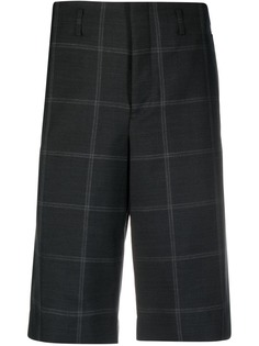 Comme Des Garçons Homme Plus клетчатые шорты строгого кроя