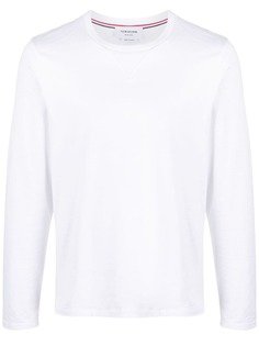 Thom Browne поплиновая футболка с длинными рукавами