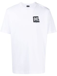 Diesel футболка с нашивкой-логотипом