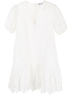 RED Valentino платье с короткими рукавами и вырезами