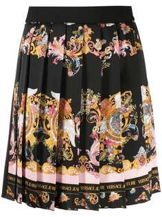 Versace Jeans Couture плиссированная юбка с принтом Rococo