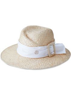Maison Michel плетеная шляпа Virginie