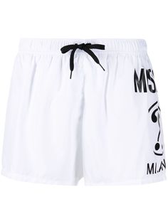 Moschino плавки-шорты с логотипом