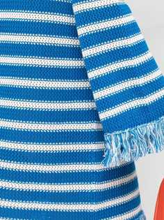 MSGM трикотажное платье мини в полоску