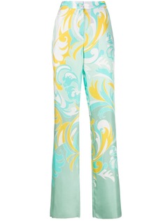 Emilio Pucci прямые брюки с принтом Dinamica