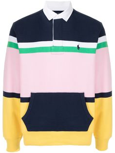 Polo Ralph Lauren рубашка-регби в полоску
