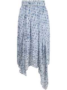 Isabel Marant Étoile юбка асимметричного кроя с абстрактным принтом