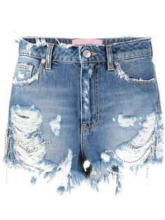 Chiara Ferragni джинсовые шорты Destroyed