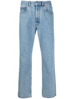 Martine Rose джинсы с эффектом потертости и логотипом