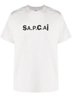 A.P.C. футболка с логотипом из коллаборации с Sacai