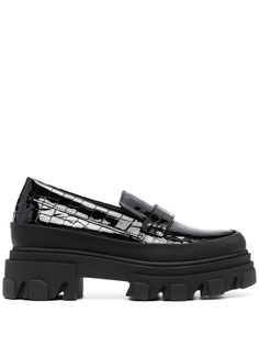 GANNI лоферы Belly Croc 50