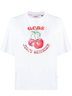 Gcds футболка с графичным принтом и логотипом
