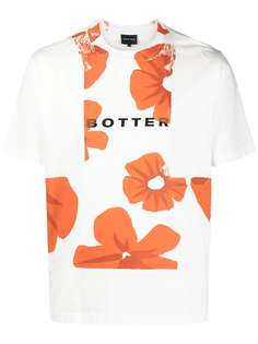 Botter футболка с цветочным принтом и логотипом