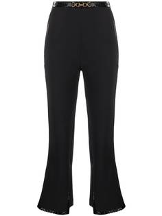 Elisabetta Franchi укороченные расклешенные брюки