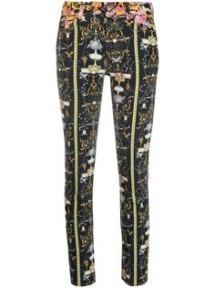 Versace Jeans Couture брюки скинни с принтом Barocco