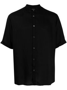 Emporio Armani рубашка без воротника с короткими рукавами
