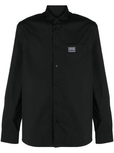 Versace Jeans Couture рубашка Couture Basics с нашивкой-логотипом