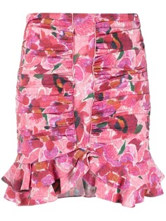Isabel Marant юбка с цветочным принтом и сборками