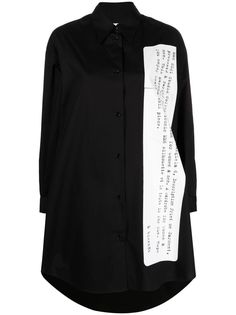 MM6 Maison Margiela длинная рубшка с принтом Description