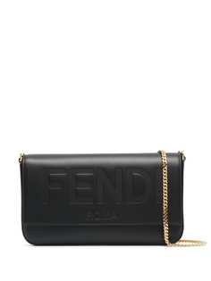 Fendi клатч с тисненым логотипом