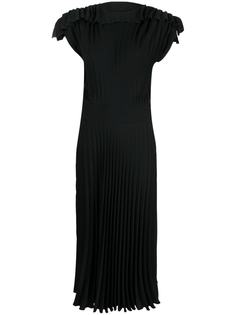 MM6 Maison Margiela плиссированное платье миди