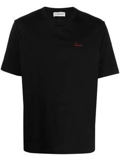 LANVIN футболка с вышитым логотипом
